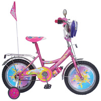 Велосипед детский «Принцесса» колёса детского велосипеда 14 дюймов. Код детского велосипеда: 7536. Игрушка велосипед: PRI14C-22 Цвет игрушки: розовый перламутр Велосипед детский «Принцесса» 